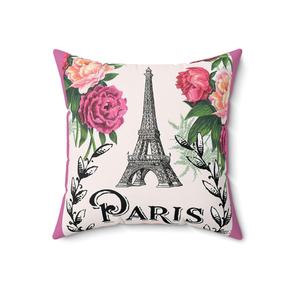 PARIS WITH LOVE Square Pillow